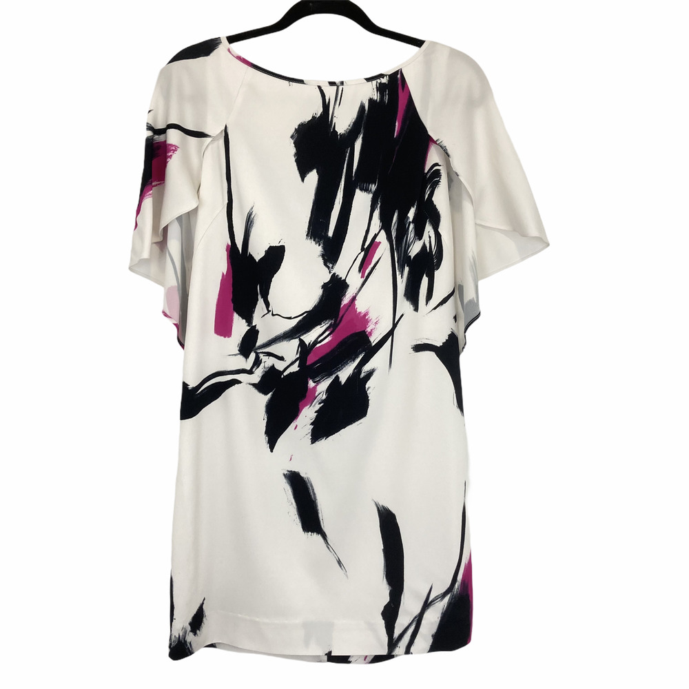 Elegant Abstract Print Dress